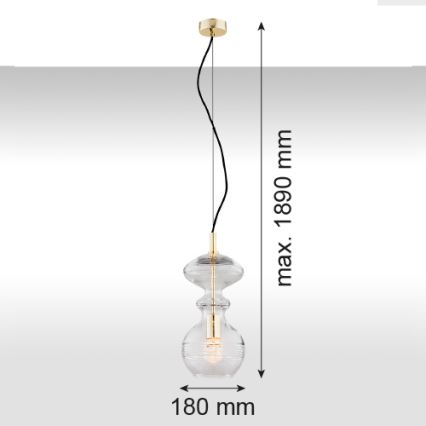 Argon 4203 - Πολύφωτο σε σχοινί BILBAO 1xE27/15W/230V
