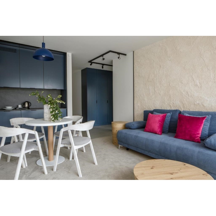 Argon 4221 - Φωτιστικό οροφής με καλώδιο SINES 1xE27/15W/230V διάμ. 28 εκ. μπλε