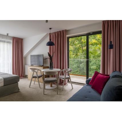 Argon 4222 - Φωτιστικό οροφής με καλώδιο SINES 1xE27/15W/230V διάμ. 28 εκ. μαύρο