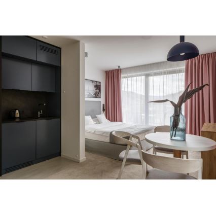 Argon 4222 - Φωτιστικό οροφής με καλώδιο SINES 1xE27/15W/230V διάμ. 28 εκ. μαύρο