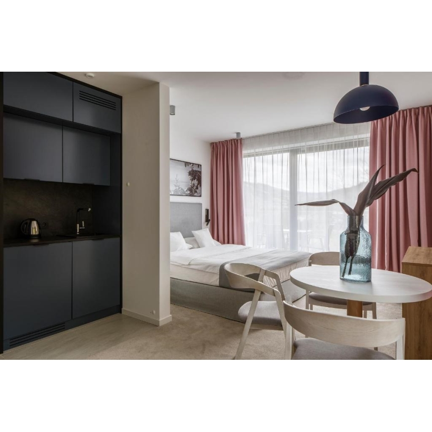Argon 4222 - Φωτιστικό οροφής με καλώδιο SINES 1xE27/15W/230V διάμ. 28 εκ. μαύρο