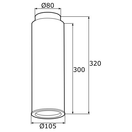 Argon 4281 - Φωτιστικό σποτ LINEA 1xE27/15W/230V ορείχαλκος/μαύρο