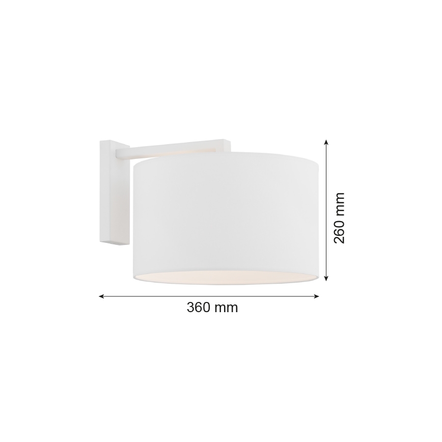 Argon 4294 - Λάμπα τοίχου KARIN 1xE27/15W/230V λευκό