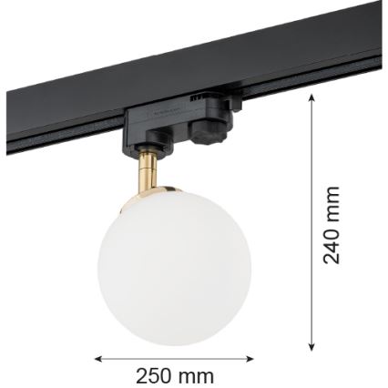 Argon 4307 - Σποτ φωτιστικό για ράγα BANG 1xG9/6W/230V ορείχαλκος