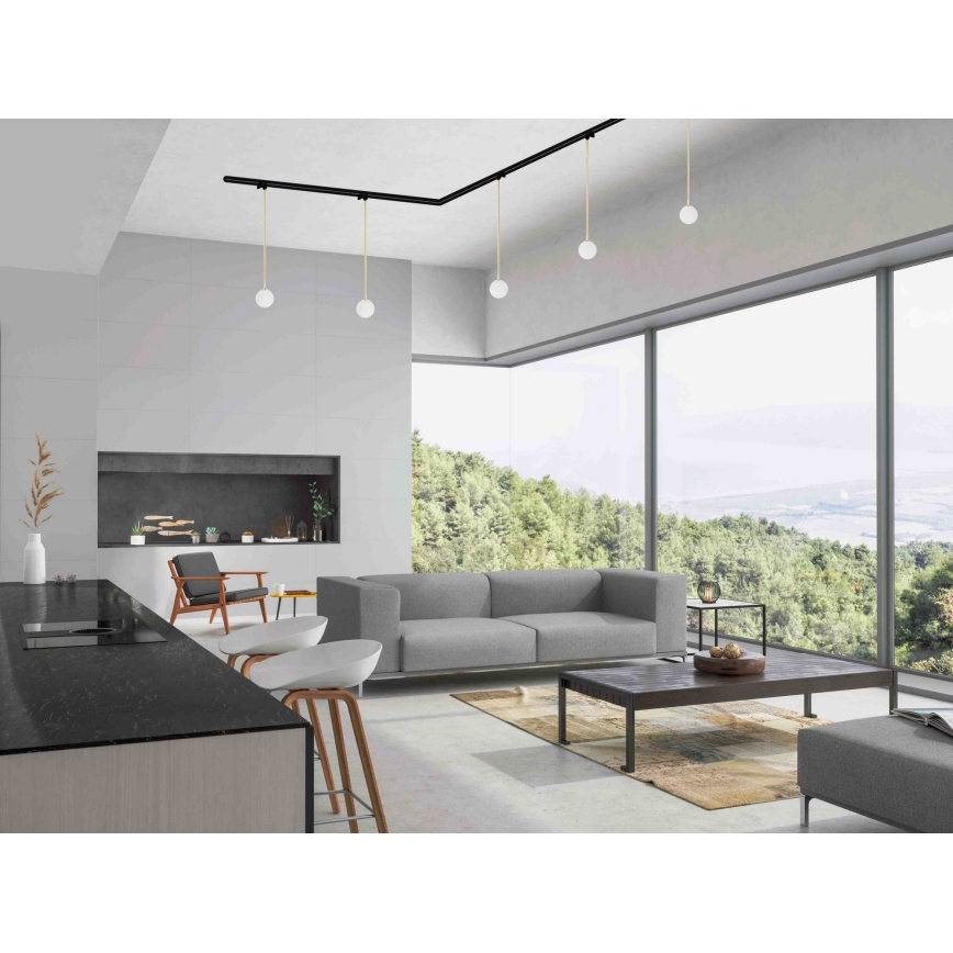 Argon 4308 - Φωτιστικό οροφής σε ράγα για σύστημα BANG 1xG9/6W/230V ορείχαλκος