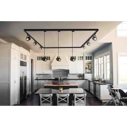 Argon 4311 - Σποτ φωτιστικό για ράγα NET 1xE27/15W/230V μαύρο