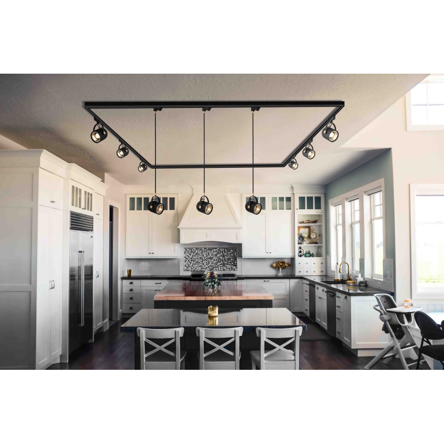 Argon 4311 - Σποτ φωτιστικό για ράγα NET 1xE27/15W/230V μαύρο