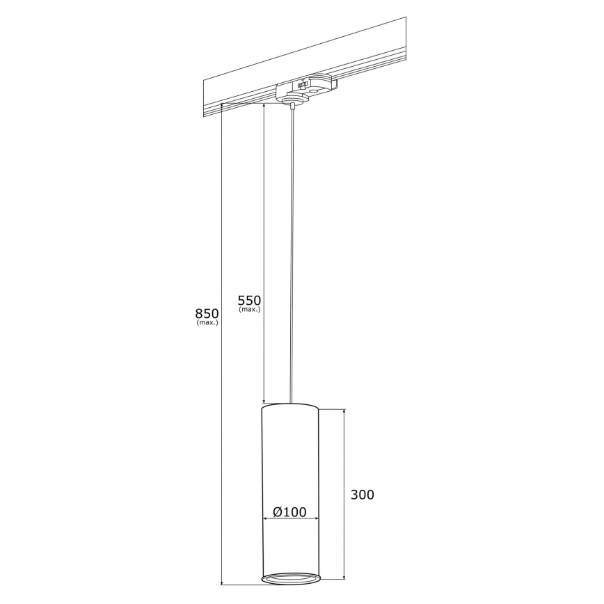 Argon 4318 - Πολύφωτο με συρματόσχοινο do lištového systému DELF 1xE27/15W/230V ορείχαλκος