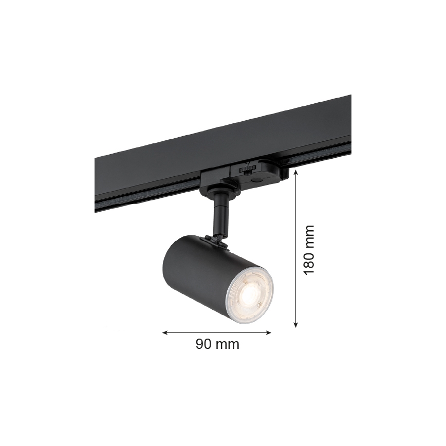 Argon 4329 - Σποτ φωτιστικό για ράγα HORTA 1xGU10/5W/230V μαύρο