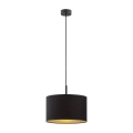 Argon 4341 - Φωτιστικό οροφής με καλώδιο KARIN 1xE27/15W/230V μαύρο/χρυσό