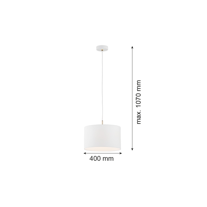 Argon 4343 - Κρεμαστό φωτιστικό οροφής KARIN 1xE27/15W/230V λευκό