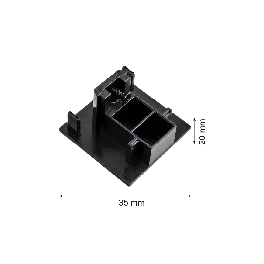 Argon 4369 - Τερματικό κομμάτι ράγας μαύρο