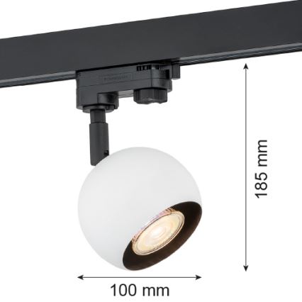 Argon 4377 - Σποτ φωτιστικό για σύστημα ράγας MURI 1xGU10/5W/230V λευκό