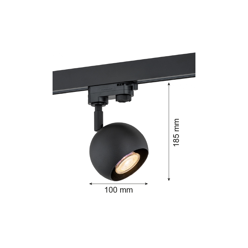 Argon 4379 - Σποτ για σύστημα ράγας MURI 1xGU10/5W/230V μαύρο