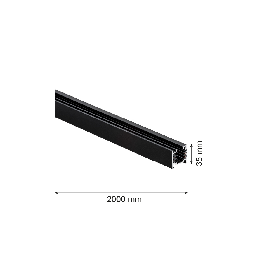 Argon 4380 - Σύστημα ράγας 2 m μαύρο