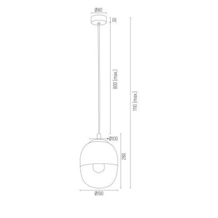 Argon 4675 - Πολύφωτο κρεμαστό BALTIMORE 1xE27/15W/230V χρυσό