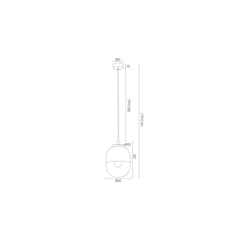 Argon 4675 - Πολύφωτο κρεμαστό BALTIMORE 1xE27/15W/230V χρυσό