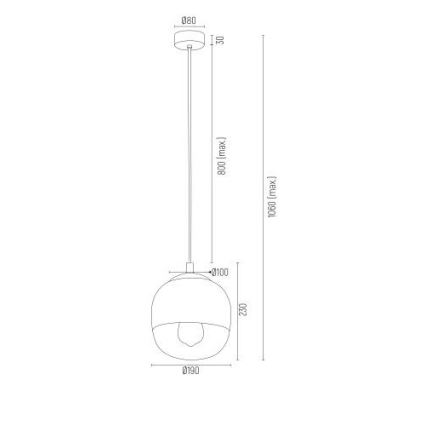 Argon 4676 - Πολύφωτο κρεμαστό BALTIMORE 1xE27/15W/230V γυαλιστερό χρώμιο