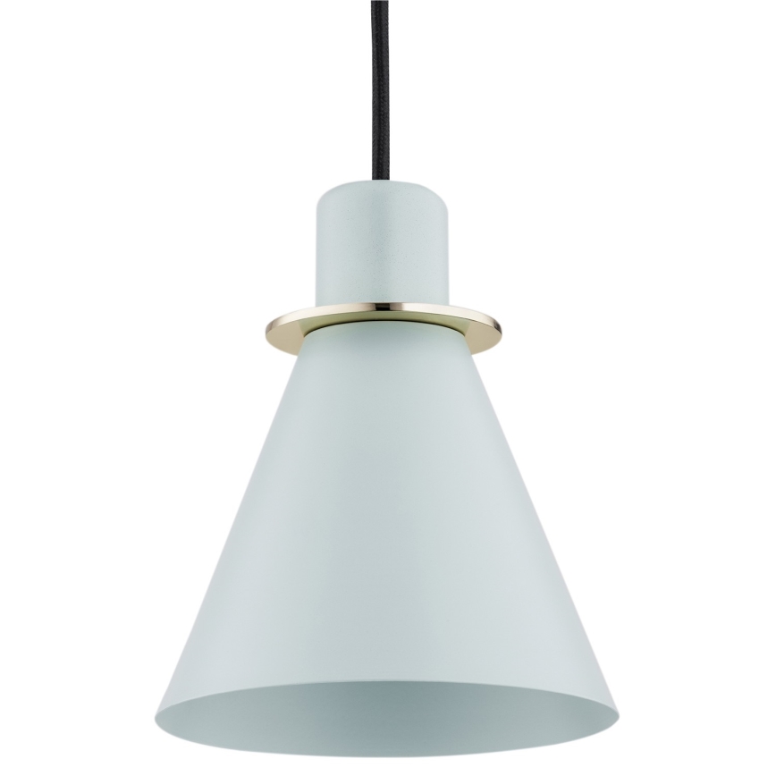 Argon 4682 - Μονόφωτο φωτιστικό κρεμαστό BEVERLY 1xE27/15W/230V μπλε/χρυσό