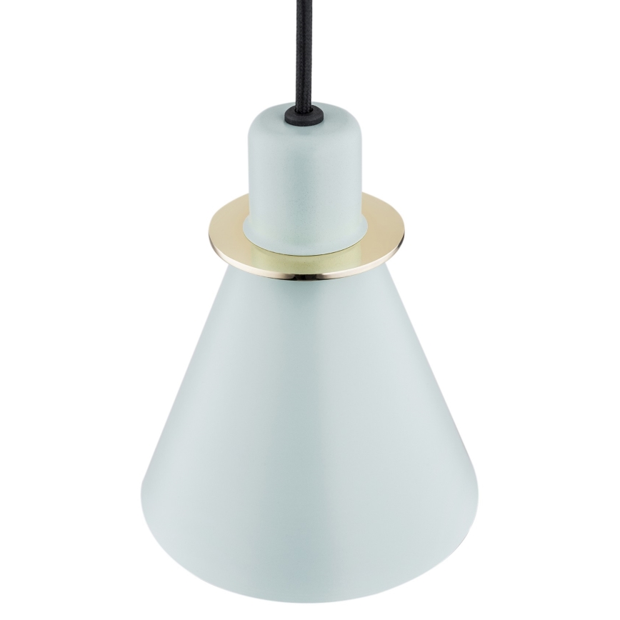Argon 4682 - Μονόφωτο φωτιστικό κρεμαστό BEVERLY 1xE27/15W/230V μπλε/χρυσό