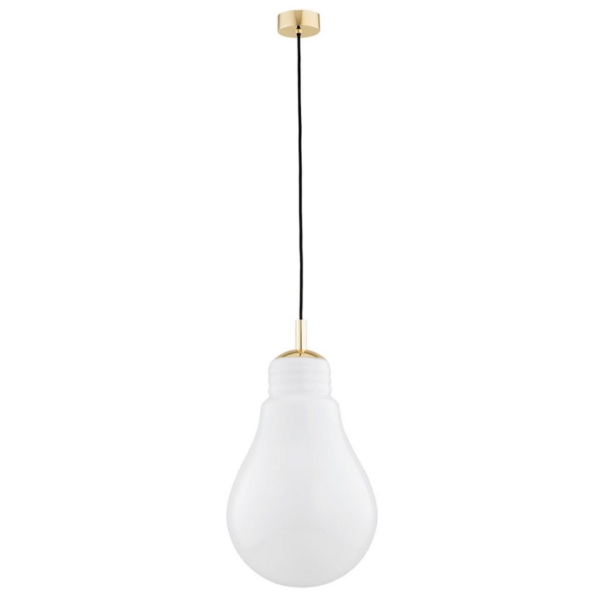 Argon 4879 - Κρεμαστό φωτιστικό οροφής JESSE 1xE27/15W/230V χρυσό/λευκό