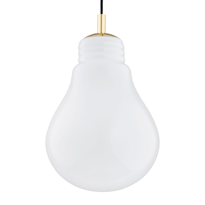 Argon 4879 - Κρεμαστό φωτιστικό οροφής JESSE 1xE27/15W/230V χρυσό/λευκό