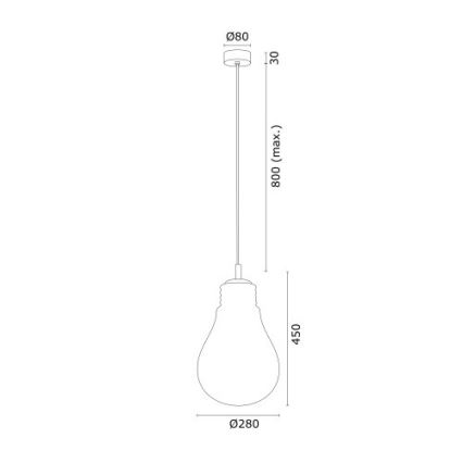 Argon 4879 - Κρεμαστό φωτιστικό οροφής JESSE 1xE27/15W/230V χρυσό/λευκό