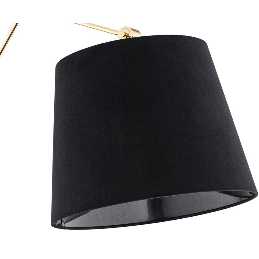 Argon 4898 - Λάμπα τοίχου ZAKYNTOS PLUS 1xE27/15W/230V μαύρο/χρυσαφί