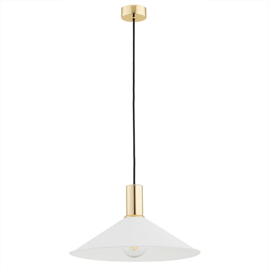 Argon 4911 - Κρεμαστό φωτιστικό οροφής MINORI 1xE27/15W/230V λευκό/χρυσό