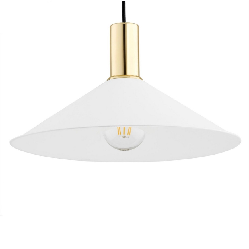 Argon 4911 - Κρεμαστό φωτιστικό οροφής MINORI 1xE27/15W/230V λευκό/χρυσό