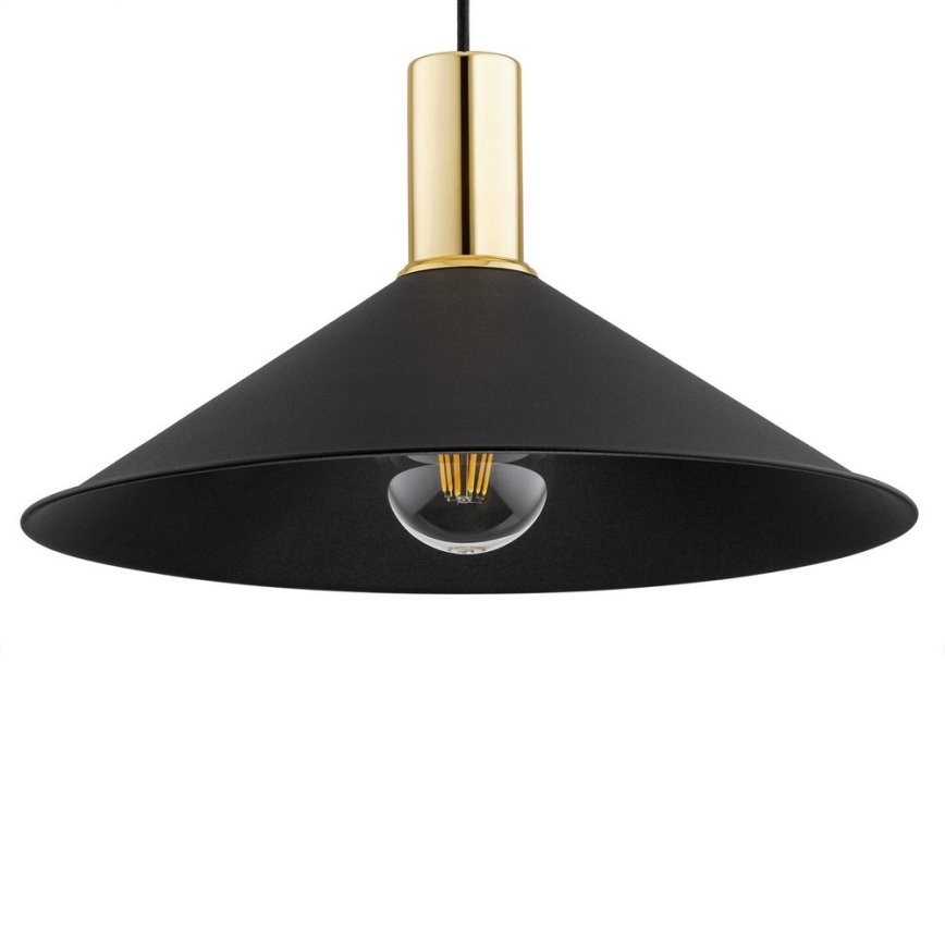 Argon 4912 - Κρεμαστό φωτιστικό οροφής MINORI 1xE27/15W/230V μαύρο/χρυσό