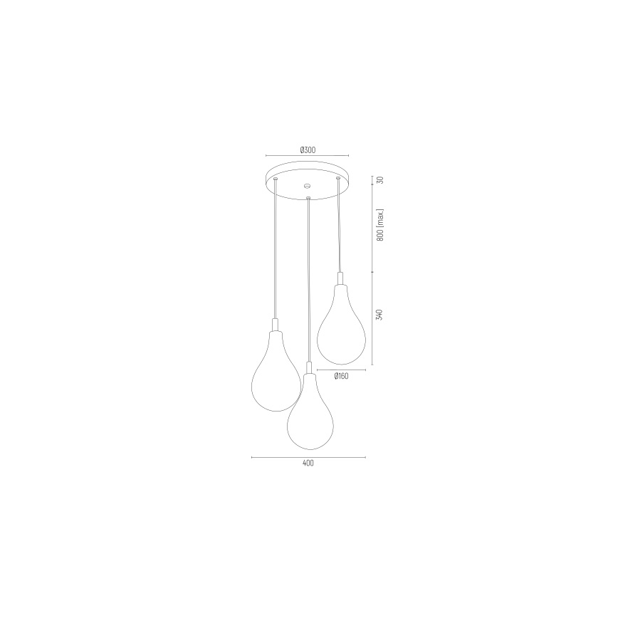 Argon 6105 - Κρεμαστό φωτιστικό οροφής OAKLAND 3xG9/6W/230V μαύρο