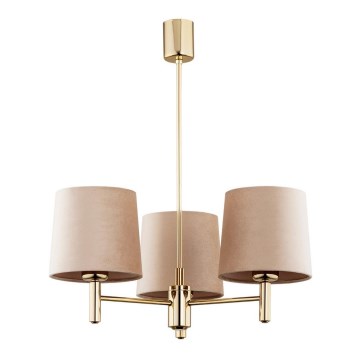 Argon 6109 - Πολύφωτο κρεμαστό PONTE 3xE27/15W/230V μπεζ