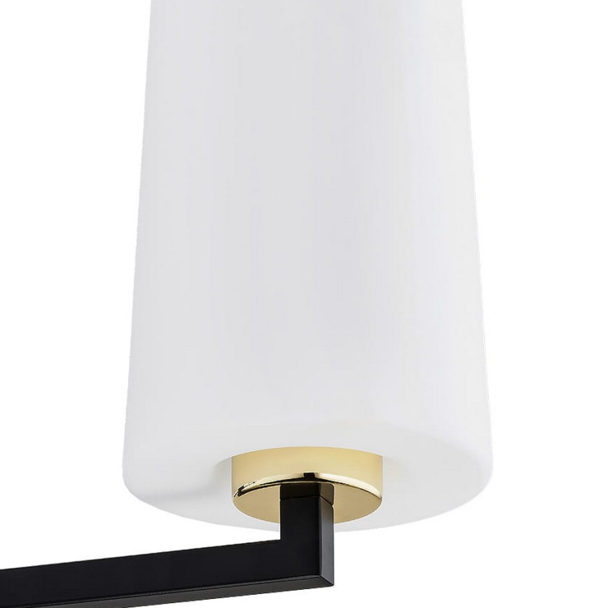 Argon 6143 - Κρεμαστό φωτιστικό οροφής CAMELOT PLUS 3xE27/15W/230V μαύρο/λευκό/χρυσό