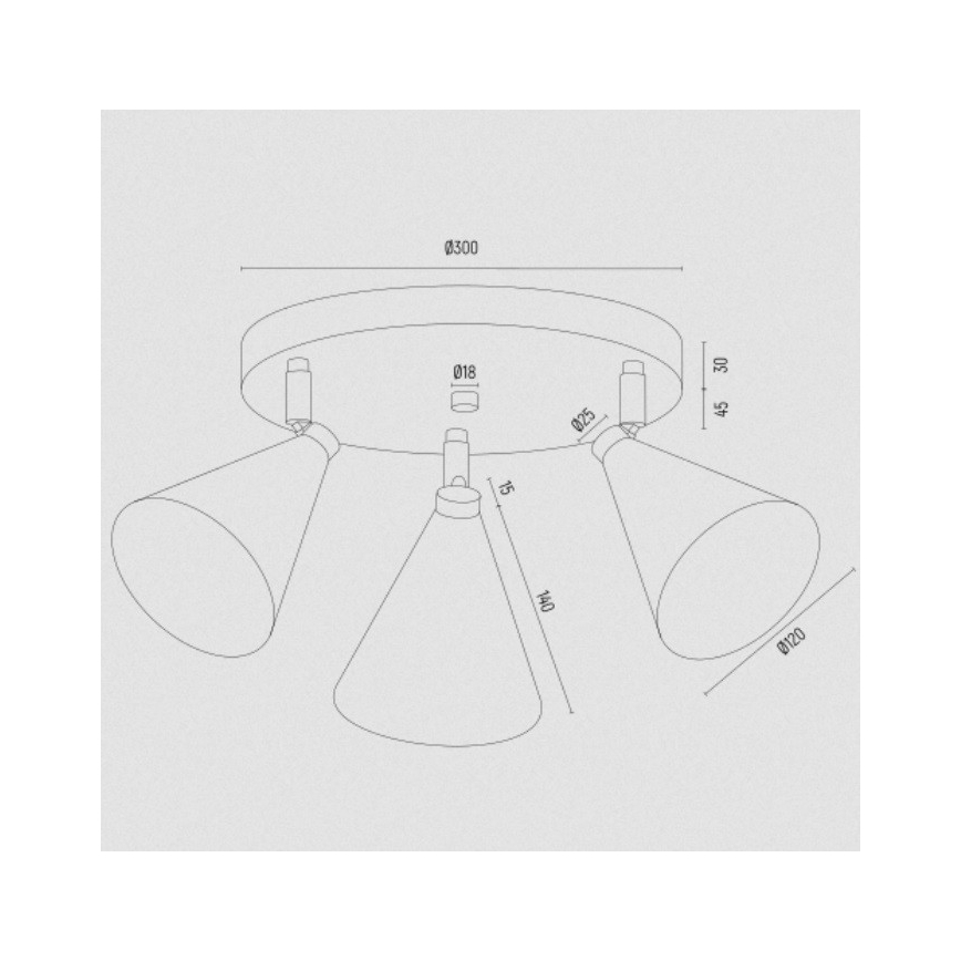 Argon 6245 - Φωτιστικό σποτ LUCINDA 3xE14/7W/230V πράσινο