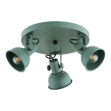 Argon 6265 - Φωτιστικό σποτ LENORA 3xE14/7W/230V πράσινο