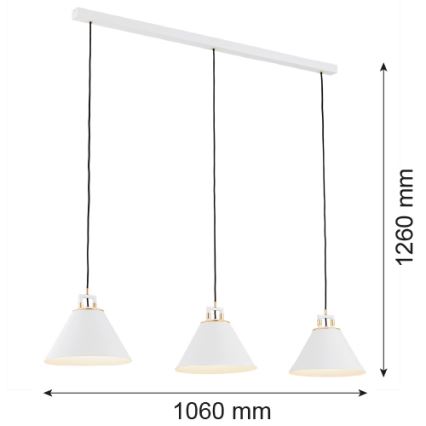 Argon 6291 - Φωτιστικό οροφής FABIO 3xE14/7W/230V αλαβάστρο λευκό