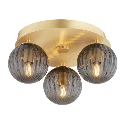 Argon 6308 - Φωτιστικό οροφής PALOMA 3xE14/7W/230V χρυσό/μαύρο