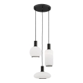 Argon 6323 -  Κρεμαστό φωτιστικό οροφής SAGUNTO PLUS 3xE27/15W/230V μαύρο
