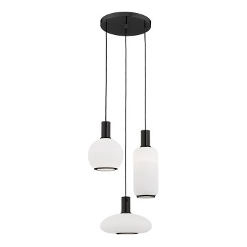 Argon 6323 -  Κρεμαστό φωτιστικό οροφής SAGUNTO PLUS 3xE27/15W/230V μαύρο