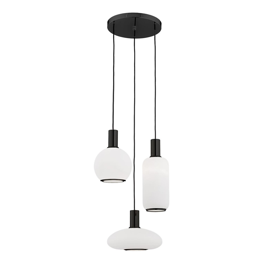 Argon 6323 -  Κρεμαστό φωτιστικό οροφής SAGUNTO PLUS 3xE27/15W/230V μαύρο
