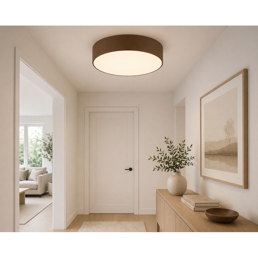 Argon 6364 - Φωτιστικό οροφής DARLINGOS 3xE27/15W/230V Ø 45 cm καφέ
