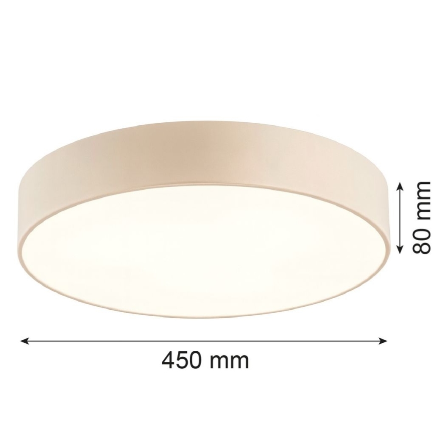Argon 6365 - Φωτιστικό οροφής DARLINGOS 3xE27/15W/230V Ø 45 cm μπεζ