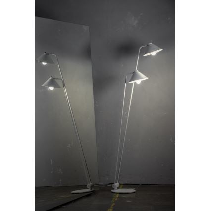 Argon 7074 - Επιδαπέδιο φωτιστικό GABIAN 2xE27/15W/230V λευκό