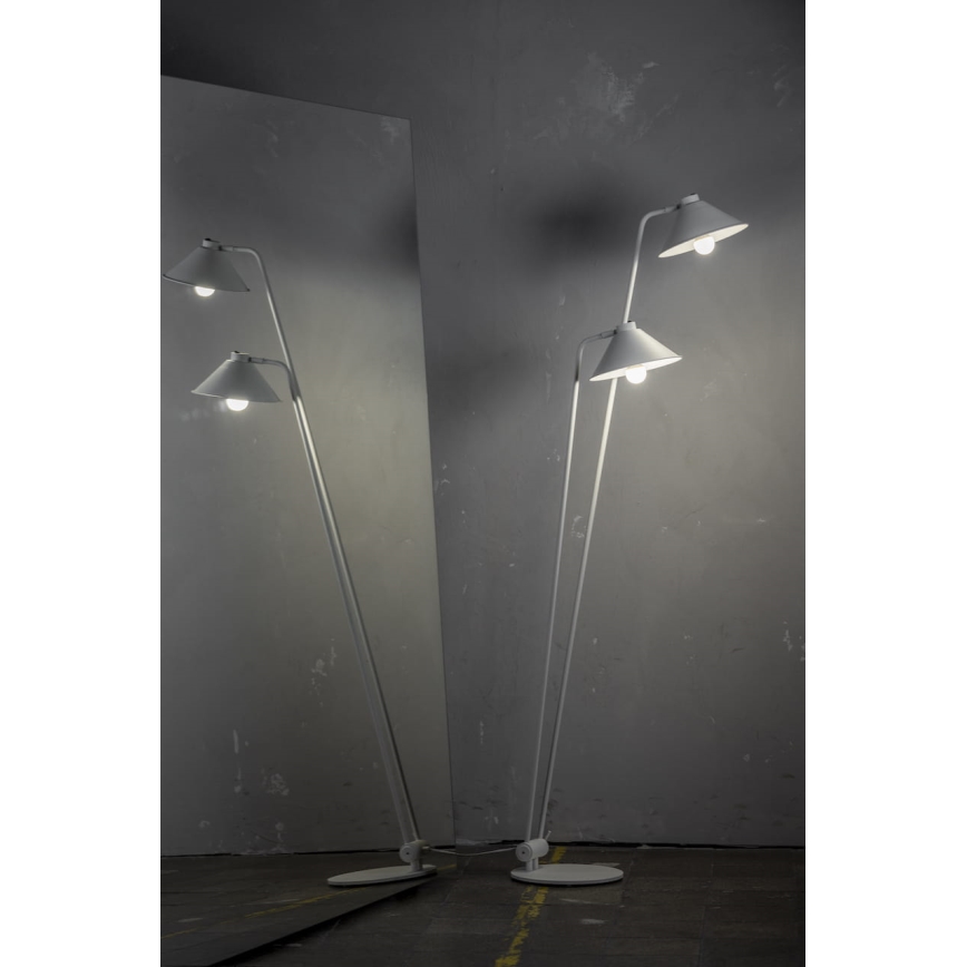 Argon 7074 - Επιδαπέδιο φωτιστικό GABIAN 2xE27/15W/230V λευκό