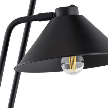 Argon 7075 - Επιδαπέδια λάμπα GABIAN 2xE27/15W/230V μαύρο