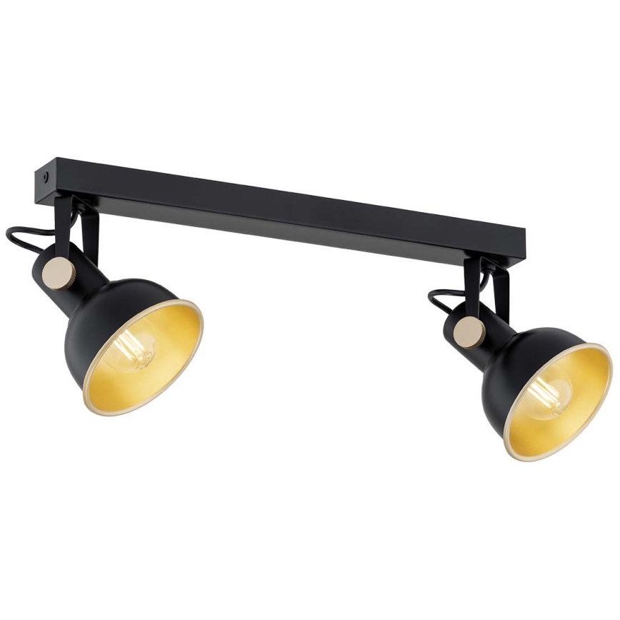 Argon 7142 - Φωτιστικό σποτ LENORA 2xE14/7W/230V μαύρο