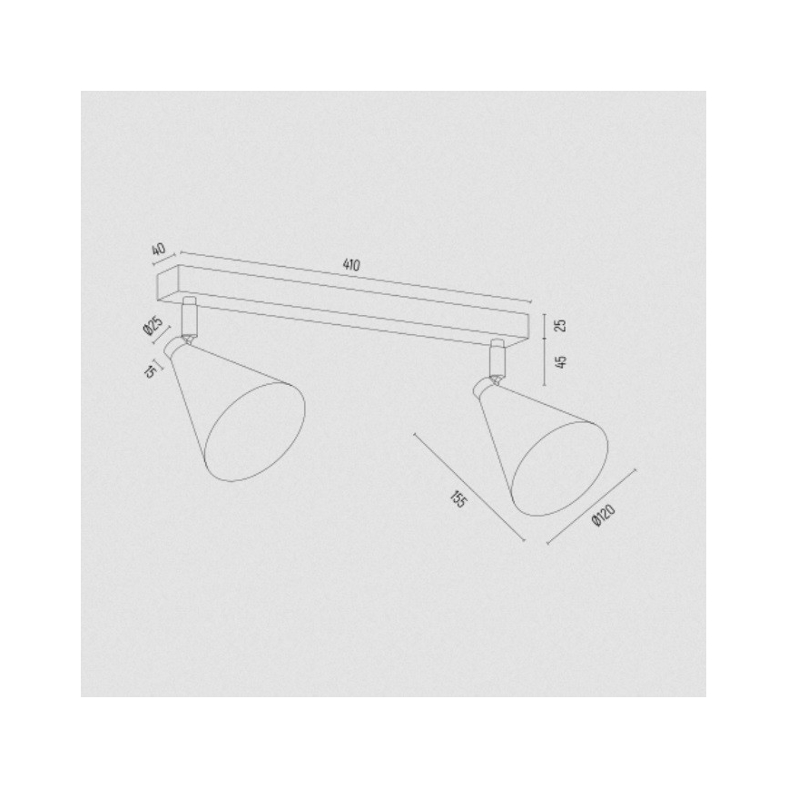 Argon 7148 - Φωτιστικό σποτ LUCINDA 2xE14/7W/230V πράσινο