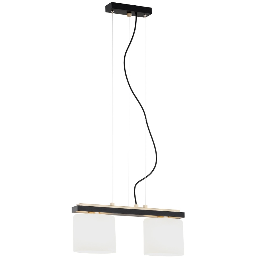 Argon 7164 - Κρεμαστό φωτιστικό οροφής CANOA 2xE27/15W/230V μαύρο