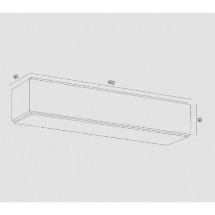 Argon 7166 - Φωτιστικό τοίχου CARLSON 2xE27/15W/230V 40 cm χρυσαφί